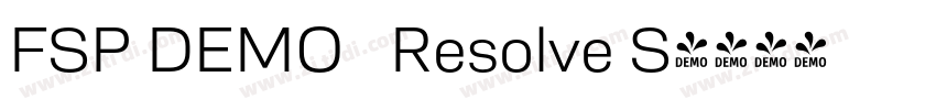 FSP DEMO   Resolve S字体转换